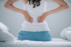 woman with low back pain 